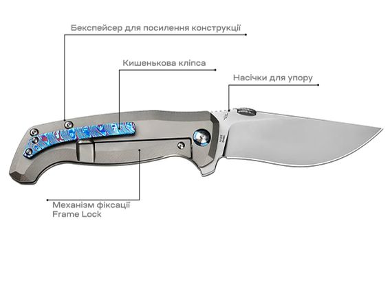 Ніж Artisan Kami S35VN Titanium | Зображення 5