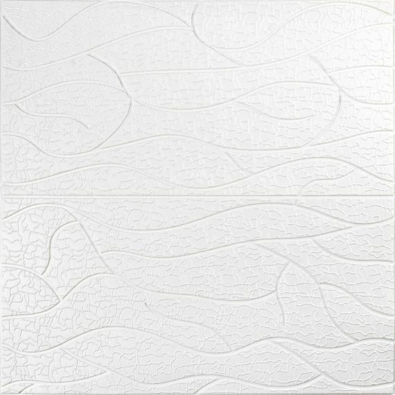 Панель 3D 690х700х5мм Білий SW-00001948