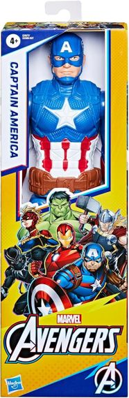 Ігрова фігурка Капітан Америка 30 см Оригінал Marvel Titan Hero Captain America 12” Action Figure | Зображення 1