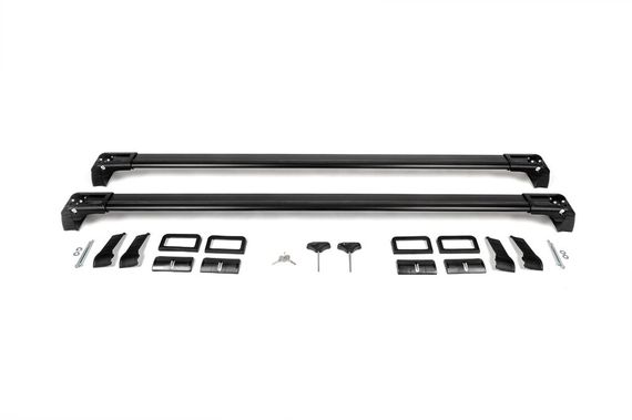 Перемички в штатні місця під ключ WingBar (2 шт) Чорний для Mercedes E-сlass W124 1984-1997 рр