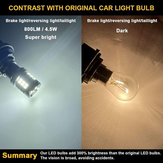 Автомобільна світлодіодна лампа 1157 bay15d, 3020 Чипсетів BAY15D 2057 2357 7528 | Зображення 1