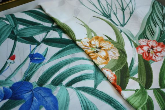Постельное белье TAC Satin Deluxe 200×220 см Aden Yesil | Зображення 2