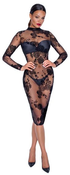 Платье Dress Flock Print L sexstyle | Зображення 5