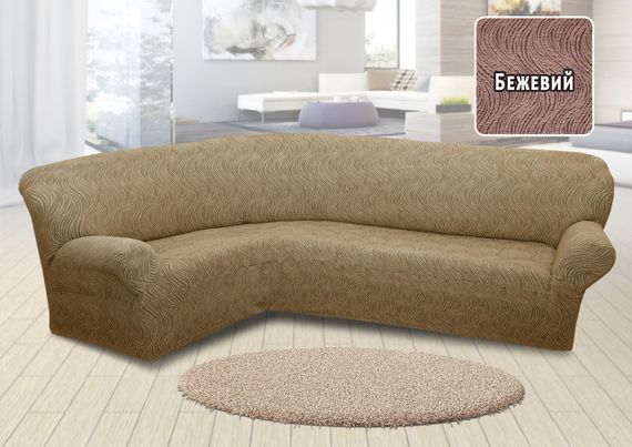 Жакардовий чохол на кутовий диван Volna без спідниці | Зображення 3