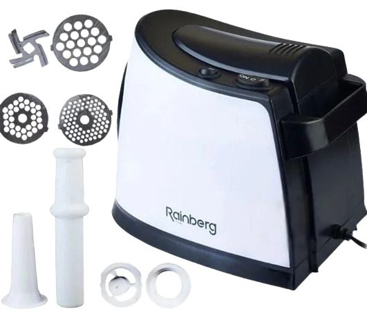 Мясорубка Rainberg Rb 674 реверс насадка для теста 3000 Вт белый/черный (Rb 674_1514) | Зображення 3