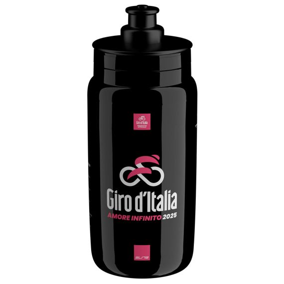 Фляга велосипедна Elite Fly Giro D'Italia 2025 чорна 550 мл