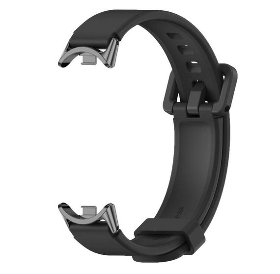 Силіконовий ремінець Mijobs для фітнес браслета Xiaomi Mi Smart Band 8 - Black | Зображення 1