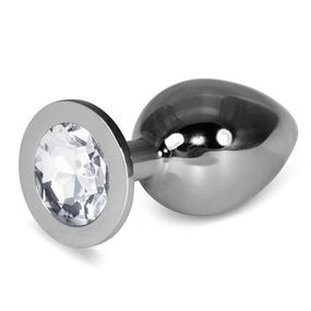 Анальна пробка - Heavy Metal Anal Plug Rosebud Classic L White Sex Aura