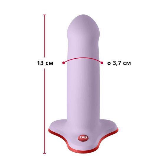 Фалоімітатор Fun Factory AMOR, бузковий, довжина 14,6 см, діаметр 3,7 см, вигнутий Sex Aura | Зображення 1