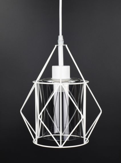 Люстра підвісна LOFT на 1 лампочку 27062 Білий 35-110х21х21 см. | Зображення 2