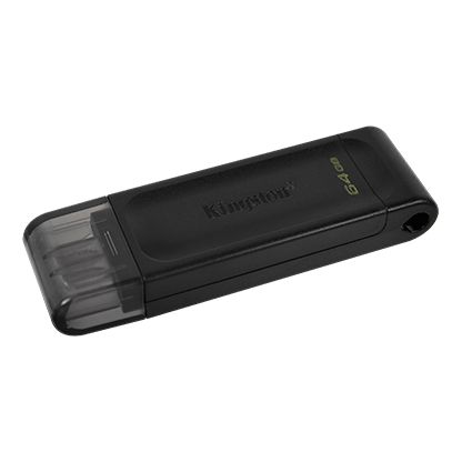 Накопитель Kingston 64GB USB-C 3.2 Gen 1 DT70 (DT70/64GB) | Зображення 1