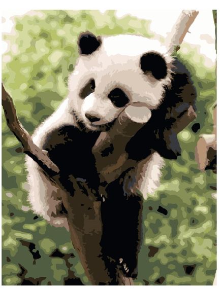 Панда на ветке