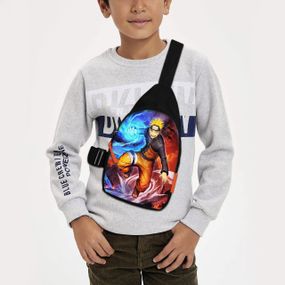 Сумка через плечо детская Аниме Naruto 29х17 см сумка слинг для мальчика (02048)