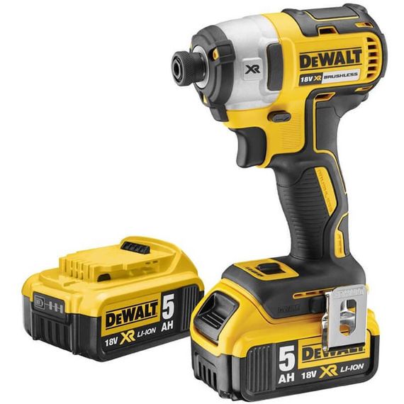 Шуруповерт аккумуляторный ударный бесщеточный 205Нм DeWALT DCF887P2 | Зображення 1