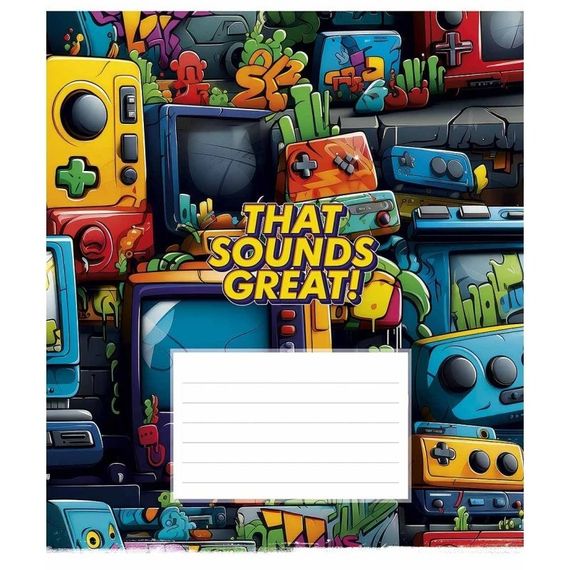 Зошит учнівський "Cool boys club" 024-3334L-4 в лінію, 24 аркушів