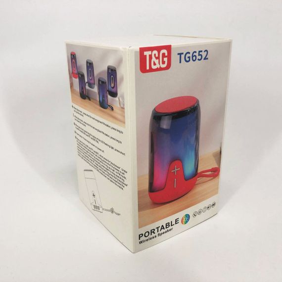 Bluetooth колонки с окружающим звучанием TG652, Bluetooth стерео колонка с радио, Колонка акамуляторна PE-54 | Зображення 4