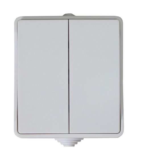 Выключатель наружная установка 2-кл. белый IP54 SURFACE Ny95001223 | Зображення 3