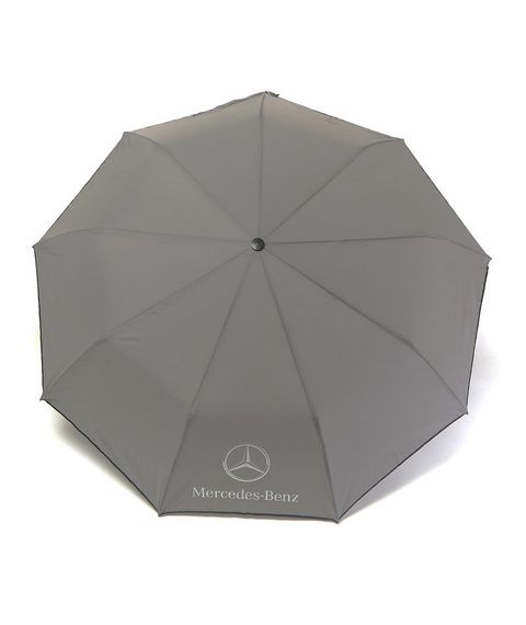 Парасолька чоловіча 02J автомат на 9 спиць з логотипом Mercedes-Benz Сірий | Зображення 1