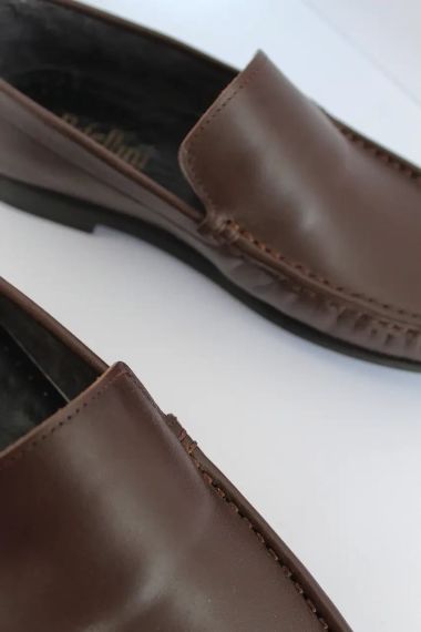 Коричневі чоловічі мокасини на гнучкій підошві 43 розмір | Зображення 1