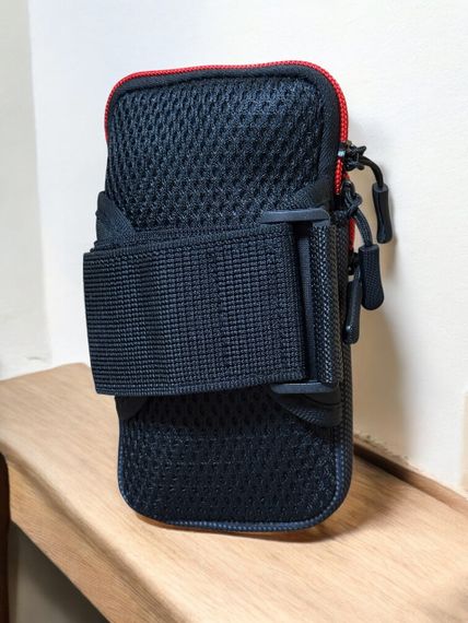 Чехол на руку Primo Sport универсальный спортивный для телефона до 6.5" - Black/Red | Зображення 6