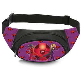 Сумка-бананка дитяча з принтом Леді Баг поясна сумка для дівчинки (4506)
