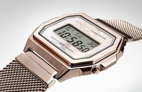 Женские электронные наручные часы Casio оригинал Япония Collection A1000MCG-9EF со стальным браслетом | Зображення 2