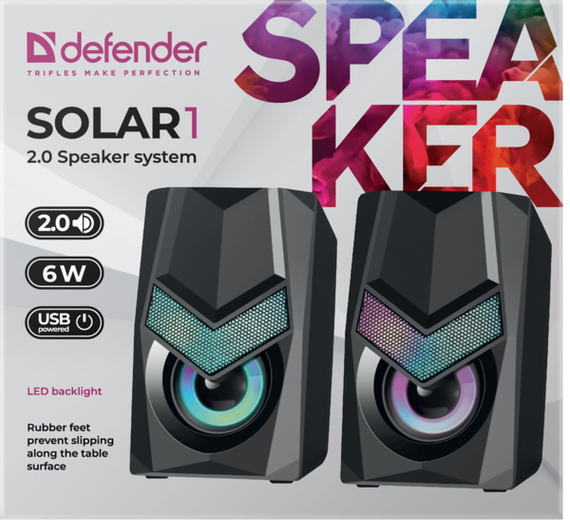 Акустика Defender 2.0 Solar 1 6Вт (65401) | Зображення 7