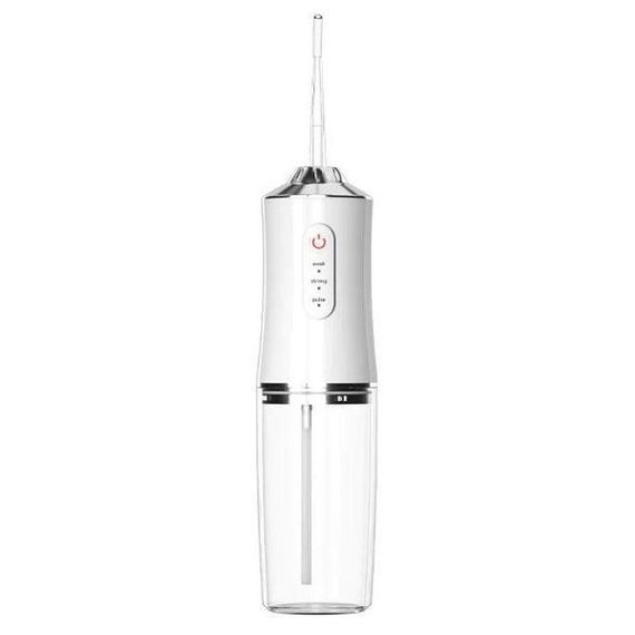 Іригатор для чищення зубів та порожнини рота Oral Irrigator з акумулятором та змінними насадками. Колір: білий | Зображення 4