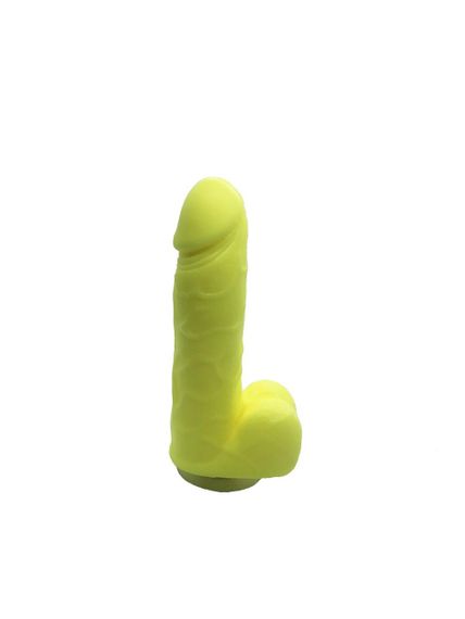 Крафтове мило-член із присоскою Чистий Кайф Yellow size S натуральне Sex Aura | Зображення 1