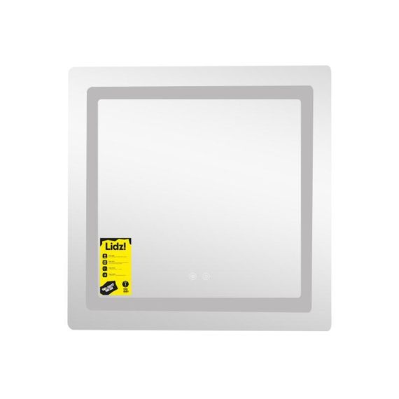 Зеркало Lidz Kubis (KU2) 700х700 с LED-подсветкой Touch, с антизапотеванием, с диммером, рег. яркости LDKU70070049288 | Зображення 2