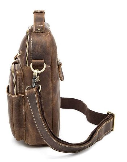 Сумка мужская Crazy horse Vintage 14692 Коричневая | Зображення 2