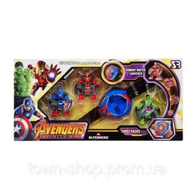 Игровой браслет "Снаряжение Супергероя" SB804 с фигурками Синий