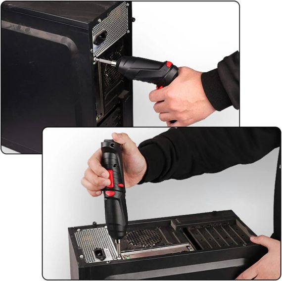 Аккумуляторная отвертка трансформер, 48 элементов, мини-шуруповерт | Зображення 3