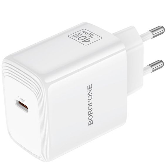 МЗП Borofone BN33 Fuente PD40W (1USB-C) White | Зображення 5