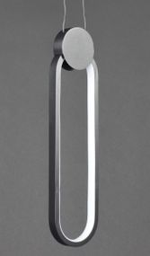 Люстра світлодіодна підвісна LED світильник для квартири на стелю лед 27131 Чорний 45-200х10х10 см.