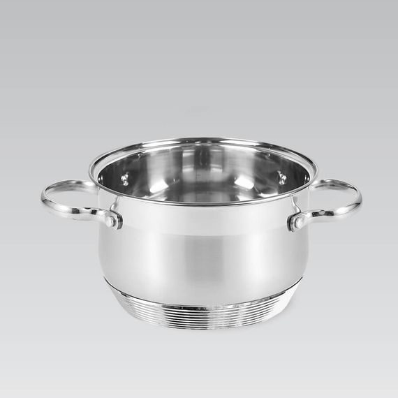 Каструля Maestro MR-3512-20, 3. 9 л, 20 см, з нержавіючої сталі з кришкою, для всіх типів плит | Зображення 3