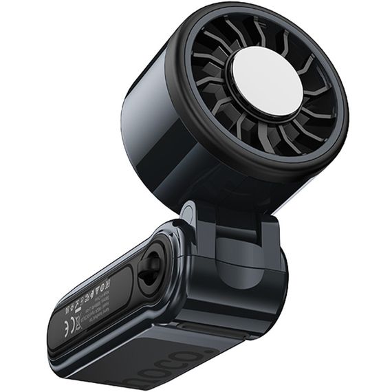Портативний вентилятор Hoco HX604 handheld folding fan 3000 mAh Navy Blue | Зображення 2