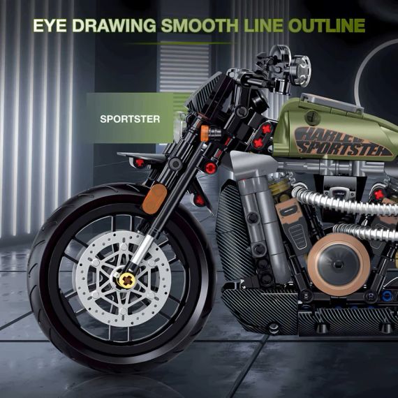 Модель мотоцикла Lego конструктор 634 шт. | Зображення 5