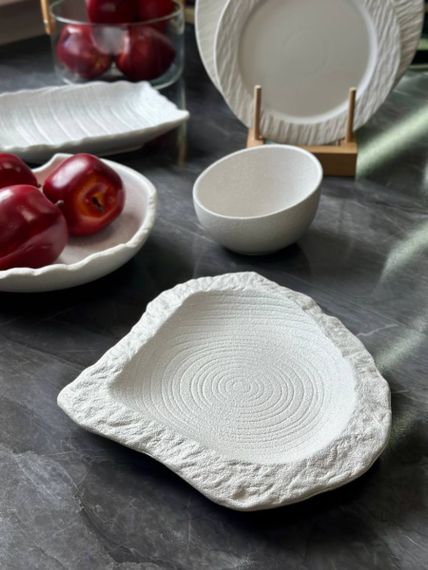 Салатник Olens Сноу-вайт 101-0526 28,5х23,5х2,5 см білий | Зображення 2