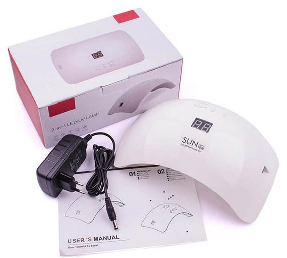 UV/LED лампа Sun 8S 48 Вт із сенсором для манікюру та педикюру для сушіння гель лаку нігтів | Зображення 5
