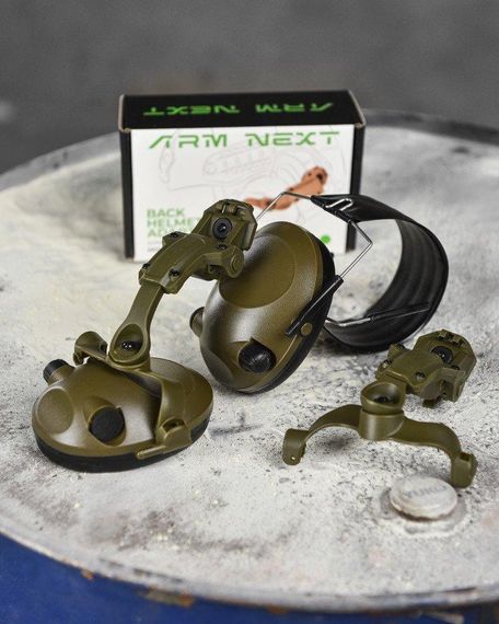 Тактичні навушники S8 + кріплення чебурашка ВТ6689