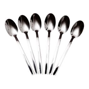 Набор чайных ложек 6 штук из нержавеющей стали 16 (см) Серебро HP-8-24