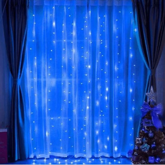 Гірлянда-штора 3х1,5 м, 240 LED, Синє світло XPRO (234567945_320) | Зображення 3