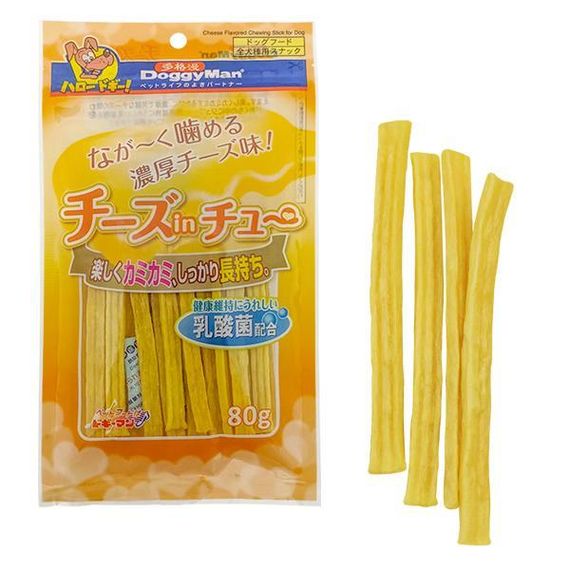 DoggyMan Cheese Chewing Stick доггимен палочки с сыром жевательное лакомство для собак, S s, 11 см | 0.08кг