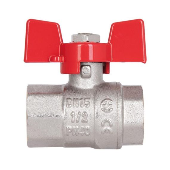 Кран кульовий Thermo Alliance Standart 1/2" ВР для води (метелик) SD602NW15PN40 | Зображення 4