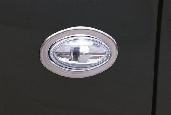 Обводка поворотника OmsaLine (2 шт, нерж) для Toyota Proace 2017-2024 гг
