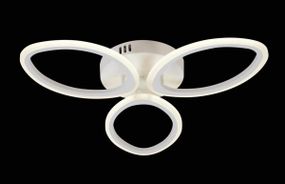 Люстра світлодіодна стельова LED світильник для квартири на стелю лед з пультом 25615 Білий 9х53х53 см.