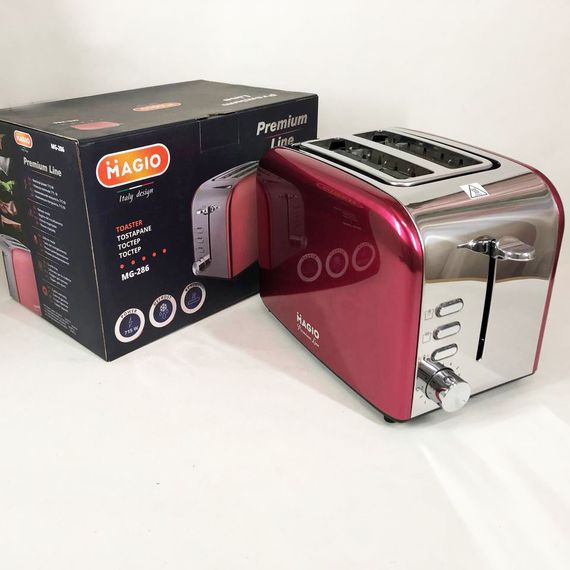 Тостер со сьемным поддоном для крошек Magio, Хорошая тостерница, Хороший тостер, Электронные тостеры GC-76 | Зображення 1