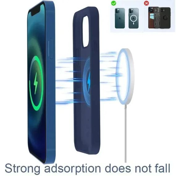 Магнитное беспроводное зарядное устройство 30W для iPhone, AirPods и Android гаджетов | Зображення 2
