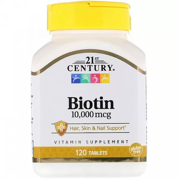 Биотин 21st Century Biotin 10000 mcg 120 Tabs